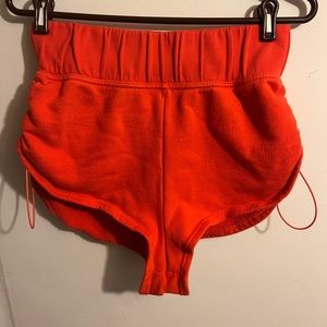 Free People Movement Off Sides Red Activewear Short